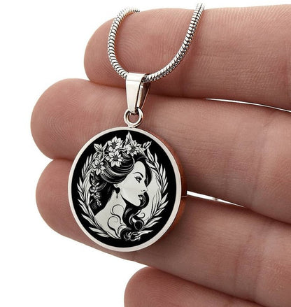 Sentimental Portrait and Message Necklace