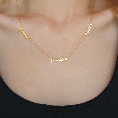 Customizable Multi-Name Necklace