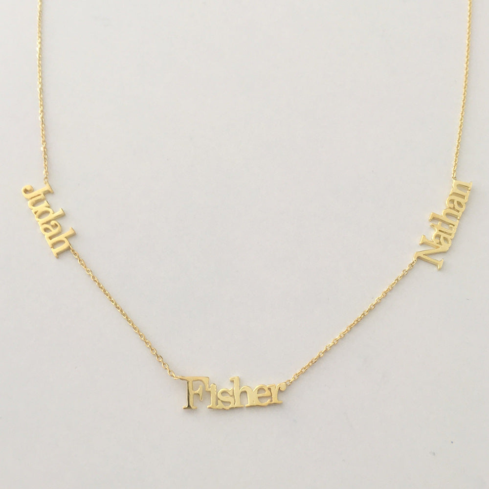 Customizable Multi-Name Necklace