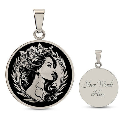 Sentimental Portrait and Message Necklace