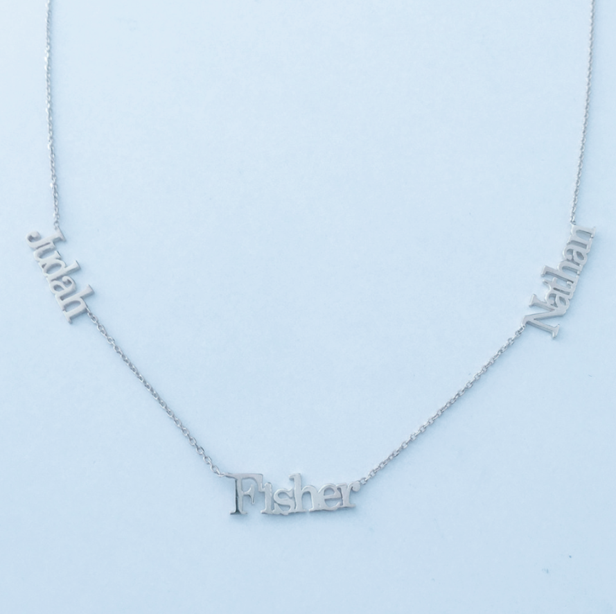 Customizable Multi-Name Necklace