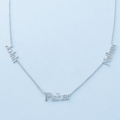 Customizable Multi-Name Necklace